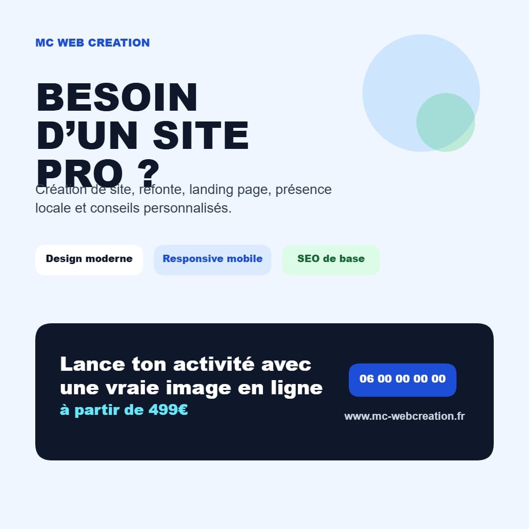 Post Réseaux Promo Locale